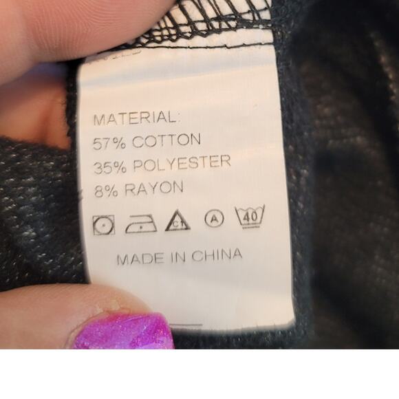 Heathered Gray Hooded Cotton/Polyester/.Rayon Blend Jacket Women XXL - Picture 5 of 5